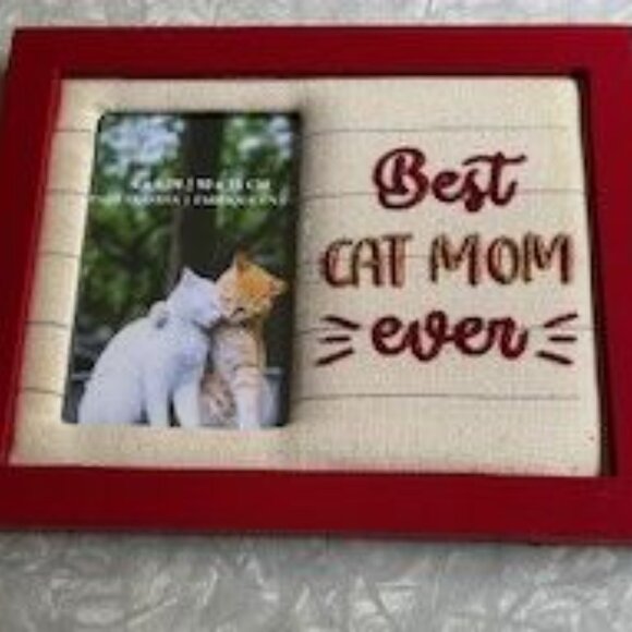 Best Cat Mom Ever Picture Frame NEW! - Picture 3 of 4